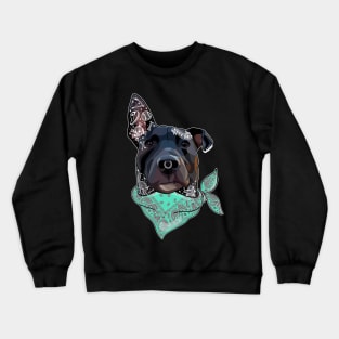 Cool dog with tattoos Crewneck Sweatshirt